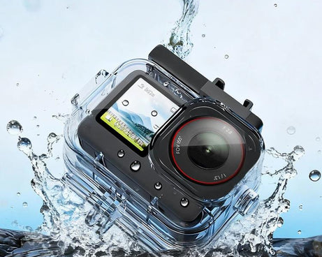 For DJI Osmo Action 6 Waterproof Case 70m IPX8 Dive Housing with Dual Cold Shoe