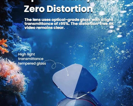 For DJI Osmo Action 6 Waterproof Case 70m IPX8 Dive Housing with Dual Cold Shoe