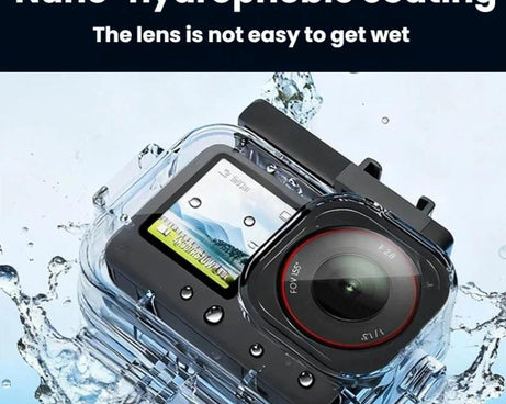 For DJI Osmo Action 6 Waterproof Case 70m IPX8 Dive Housing with Dual Cold Shoe