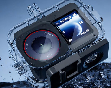 For DJI Osmo Action 6 Waterproof Case 70m IPX8 Dive Housing with Dual Cold Shoe