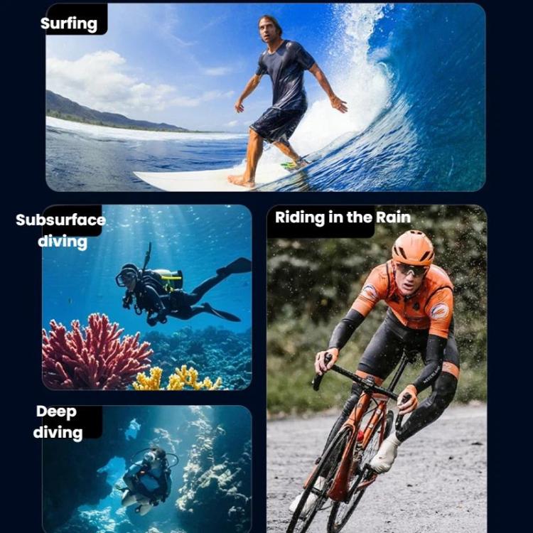 For DJI Osmo Action 6 Waterproof Case 70m IPX8 Dive Housing with Dual Cold Shoe