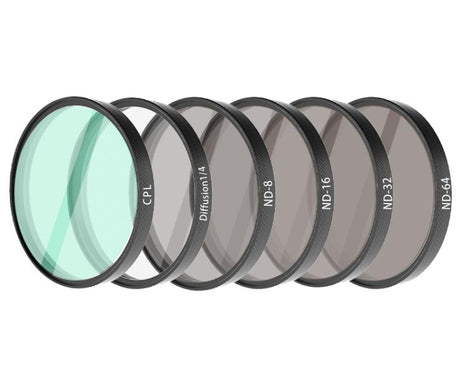 For DJI Osmo Action 6 Camera Lens Filter, ND8, ND16, ND32, ND64, CPL, UV, Diffusion 1/4, CPL+ND16+Diffusion1/4, CPL+ND8+ND16, CPL+ND16+ND32+Diffusion1/4, CPL+ND8+ND16+ND32, CPL+ND8+ND16+ND32+ND64+Diffusion1/4