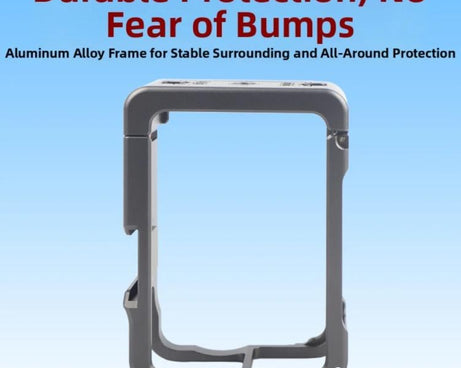 For DJI Osmo Action 6 Metal Extension Cage Protective Frame with Cold Shoe Mount