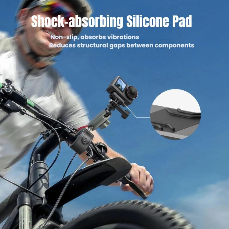 For DJI Osmo Action 6 TELESIN Magnetic Quick-release Adapter Mount Two-Claw Base