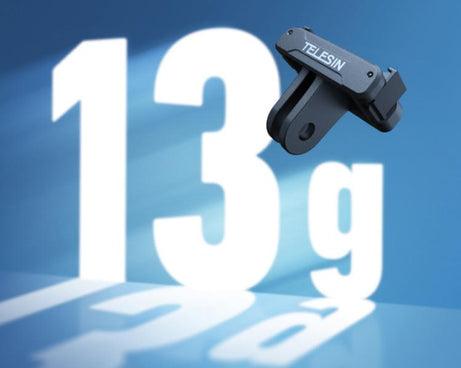 For DJI Osmo Action 6 TELESIN Magnetic Quick-release Adapter Mount Two-Claw Base