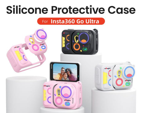 For Insta360 Go Ultra aMagisn Colorful Silicone Case Fun Durable Camera Skin Cover
