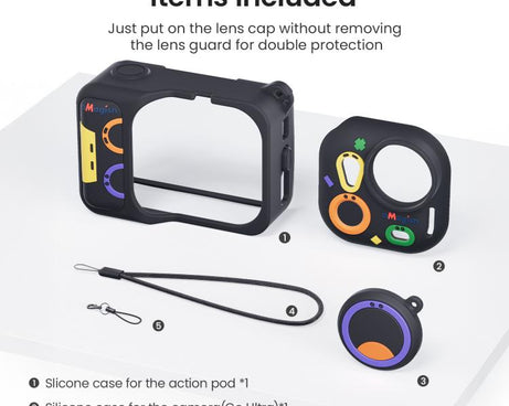 For Insta360 Go Ultra aMagisn Colorful Silicone Case Fun Durable Camera Skin Cover