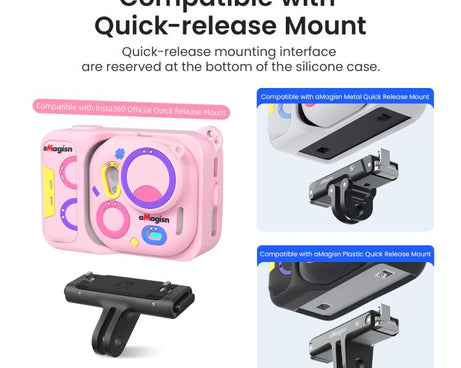 For Insta360 Go Ultra aMagisn Colorful Silicone Case Fun Durable Camera Skin Cover