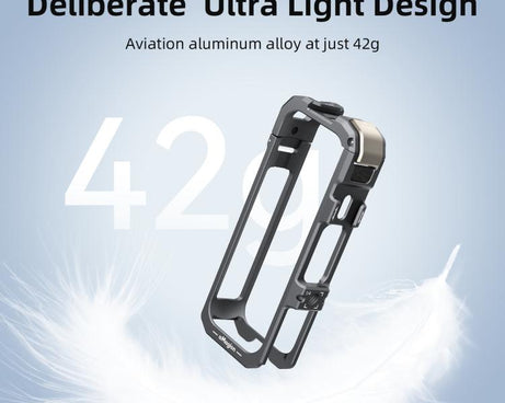 For Insta360 X4 Air aMagisn Quick-Release Metal Cage Wind Noise Reduction Expandable Frame with Lens Cap