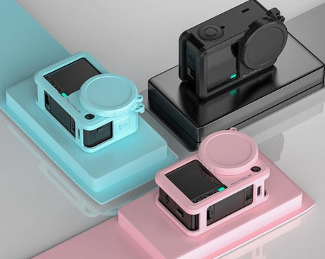 For DJI Osmo Action 6 Flymile Action Camera Lens Shockproof Silicone Case