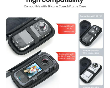 aMagisn Portable Camera Body Case for Insta360 X4 Air/X4/X5 Compact Protective Storage Bag, Storage Bag