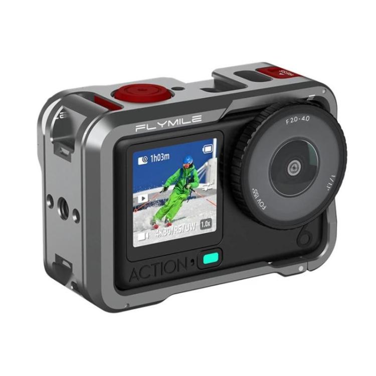 For DJI Osmo Action 6 Flymile Action Camera Extended Metal Protective Frame