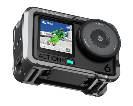 For DJI Osmo Action 6 Flymile Action Camera Extended Metal Protective Frame