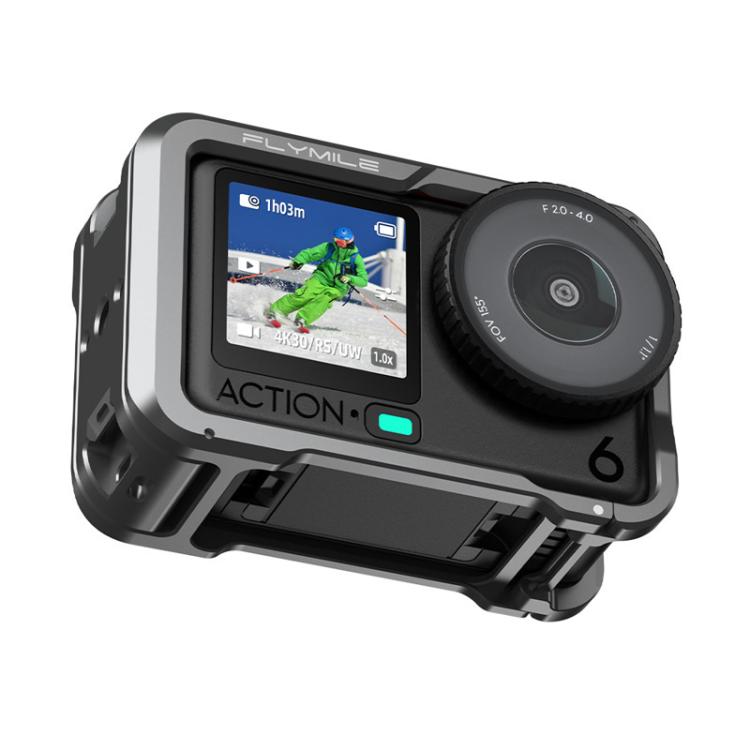 For DJI Osmo Action 6 Flymile Action Camera Extended Metal Protective Frame