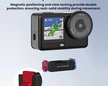 DJI Osmo Action 6 / Nano Flymile Magnetic Quick-Release Base 1/4 Expansion Adapter, For DJI Osmo Action 6 / Nano