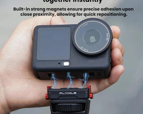 DJI Osmo Action 6 / Nano Flymile Magnetic Quick-Release Base 1/4 Expansion Adapter, For DJI Osmo Action 6 / Nano