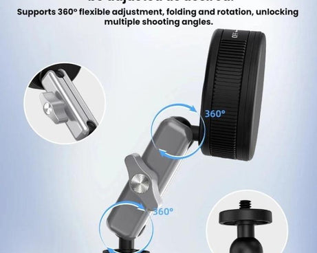 Flymile Car Suction Cup Mount For DJI Osmo Pocket 3 / Osmo Action 6 / 5 Pro