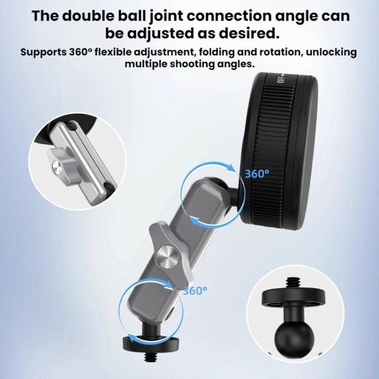 Flymile Car Suction Cup Mount For DJI Osmo Pocket 3 / Osmo Action 6 / 5 Pro