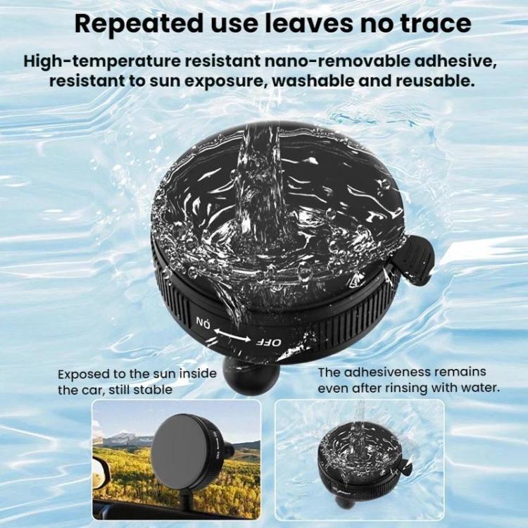 Flymile Car Suction Cup Mount For DJI Osmo Pocket 3 / Osmo Action 6 / 5 Pro