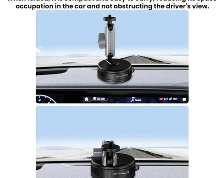 Flymile Car Suction Cup Mount For DJI Osmo Pocket 3 / Osmo Action 6 / 5 Pro