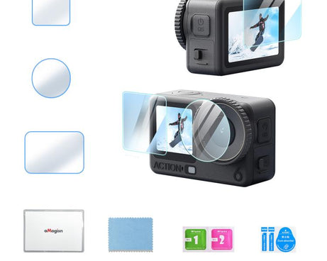 For DJI Osmo Action 6 aMagisn 9H Hardness Tempered Glass Screen Protector