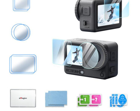 For DJI Osmo Action 6 aMagisn 9H Hardness Tempered Glass Screen Protector