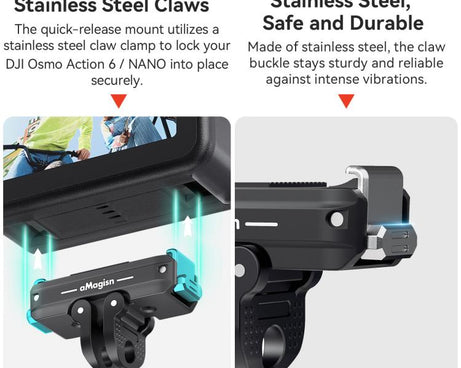 For DJI Osmo Action 6/Nano aMagisn Bidirectional Magnetic Quick Release Adapter  2.0