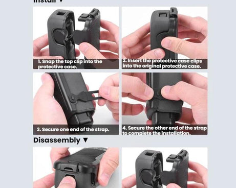 For DJI Osmo Pocket 3 BRDRC Screen Cover Shockproof Protective Case