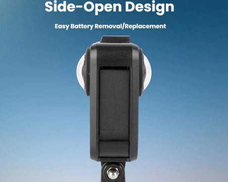 For GoPro MAX2 Plastic Frame Side-Open Protective Cage with Dual Cold Shoe Mounts, Plastic Frame