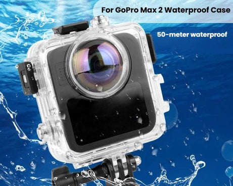 For GoPro MAX2 Waterproof Housing 50m Dive Case Anti-Fog Protective Shell, Waterproof case