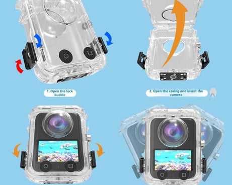 For DJI Osmo 360 Full Invisible Waterproof Case 40m Depth Diving Housing Underwater Camera Shell, Waterproof Case
