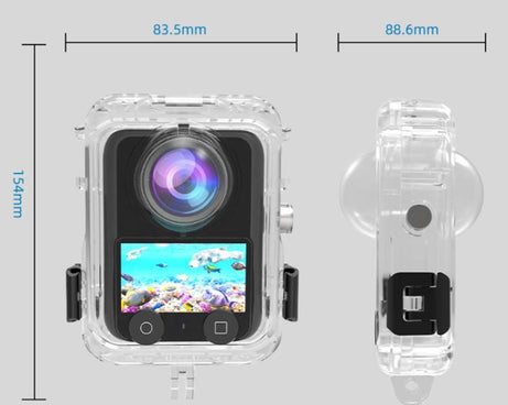 For DJI Osmo 360 Full Invisible Waterproof Case 40m Depth Diving Housing Underwater Camera Shell, Waterproof Case