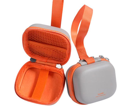 TELESIN DisAdv Mini Hard Shell Carrying Case For Action Cameras Universal Storage Bag With Wrist Strap