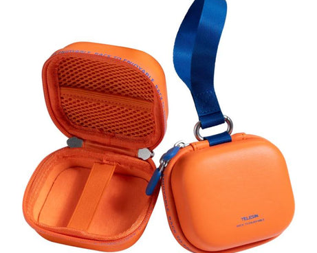 TELESIN DisAdv Mini Hard Shell Carrying Case For Action Cameras Universal Storage Bag With Wrist Strap