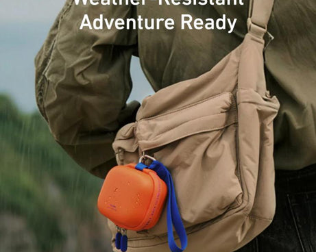 TELESIN DisAdv Mini Hard Shell Carrying Case For Action Cameras Universal Storage Bag With Wrist Strap