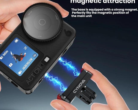 For DJI Osmo Action 6/Nano CYNOVA Magnetic Quick Release Mount Adapter