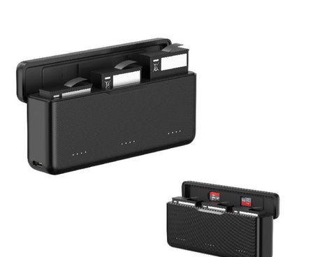 TELESIN Fast Charging Case For DJI Osmo Action 6 / 360 / 5 Pro 3-Slot Battery Storage Box