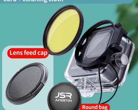 For GoPro HERO13/12/11/10/9/8 Black Action Camera, JSR Filter Adapter Ring+Lens Cover, JSR Red Diving Filter With Adapter Ring, JSR Purple Diving Filter With Adapter Ring, JSR Yellow Diving Filter With Adapter Ring, JSR 16X Macro Filter With Adapter Ri...