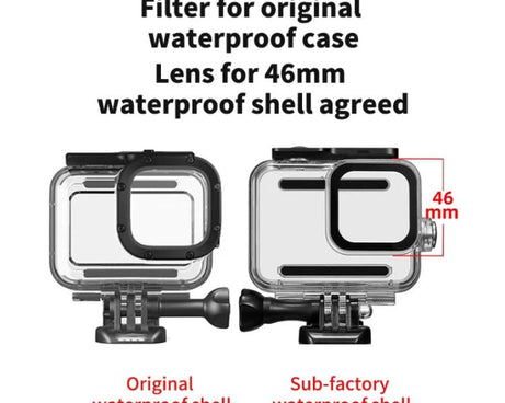 For GoPro HERO13/12/11/10/9/8 Black Action Camera, JSR Filter Adapter Ring+Lens Cover, JSR Red Diving Filter With Adapter Ring, JSR Purple Diving Filter With Adapter Ring, JSR Yellow Diving Filter With Adapter Ring, JSR 16X Macro Filter With Adapter Ri...