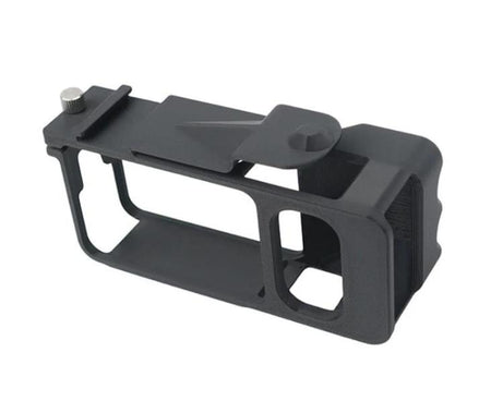 For DJI Osmo Action 6 Street Photo Handle Action Camera Handheld Bracket Cage Accessory, Frame Black, Frame Orange, Frame+Lens Cap Black, Frame+Lens Cap Oramge