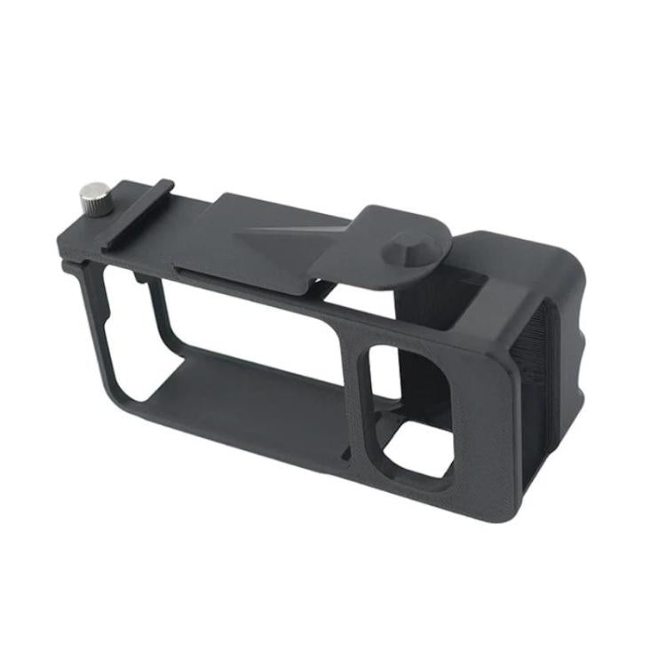 For DJI Osmo Action 6 Street Photo Handle Action Camera Handheld Bracket Cage Accessory, Frame Black, Frame Orange, Frame+Lens Cap Black, Frame+Lens Cap Oramge