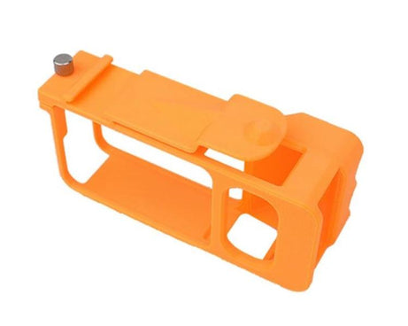 For DJI Osmo Action 6 Street Photo Handle Action Camera Handheld Bracket Cage Accessory, Frame Black, Frame Orange, Frame+Lens Cap Black, Frame+Lens Cap Oramge