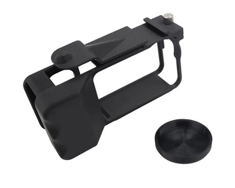 For DJI Osmo Action 6 Street Photo Handle Action Camera Handheld Bracket Cage Accessory, Frame Black, Frame Orange, Frame+Lens Cap Black, Frame+Lens Cap Oramge