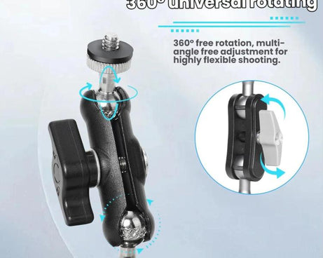 For DJI Osmo Action 6 Suction Cup Mount 360-degree Rotatable Car Windshield Mount with Vacuum Base