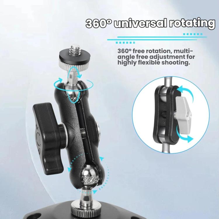 For DJI Osmo Action 6 Suction Cup Mount 360-degree Rotatable Car Windshield Mount with Vacuum Base