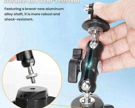 For DJI Osmo Action 6 Suction Cup Mount 360-degree Rotatable Car Windshield Mount with Vacuum Base