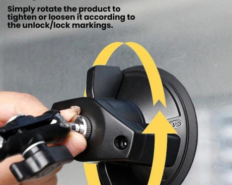 For DJI Osmo Action 6 Suction Cup Mount 360-degree Rotatable Car Windshield Mount with Vacuum Base