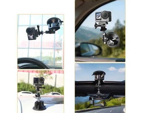 For DJI Osmo Action 6 Suction Cup Mount 360-degree Rotatable Car Windshield Mount with Vacuum Base