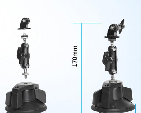 For DJI Osmo Action 6 Suction Cup Mount 360-degree Rotatable Car Windshield Mount with Vacuum Base