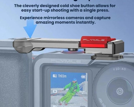 For DJI Osmo Action 6 Flymile Extended Cage Protective Frame Kit, AC6017 Silver
